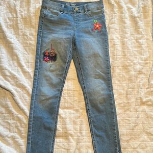 Embroidered Blue Jeans
